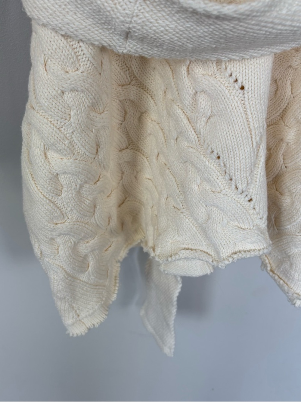 Free‎ People For The Love of Cables Cowl Neck Sweater Dress Size L - Picture 6 of 10